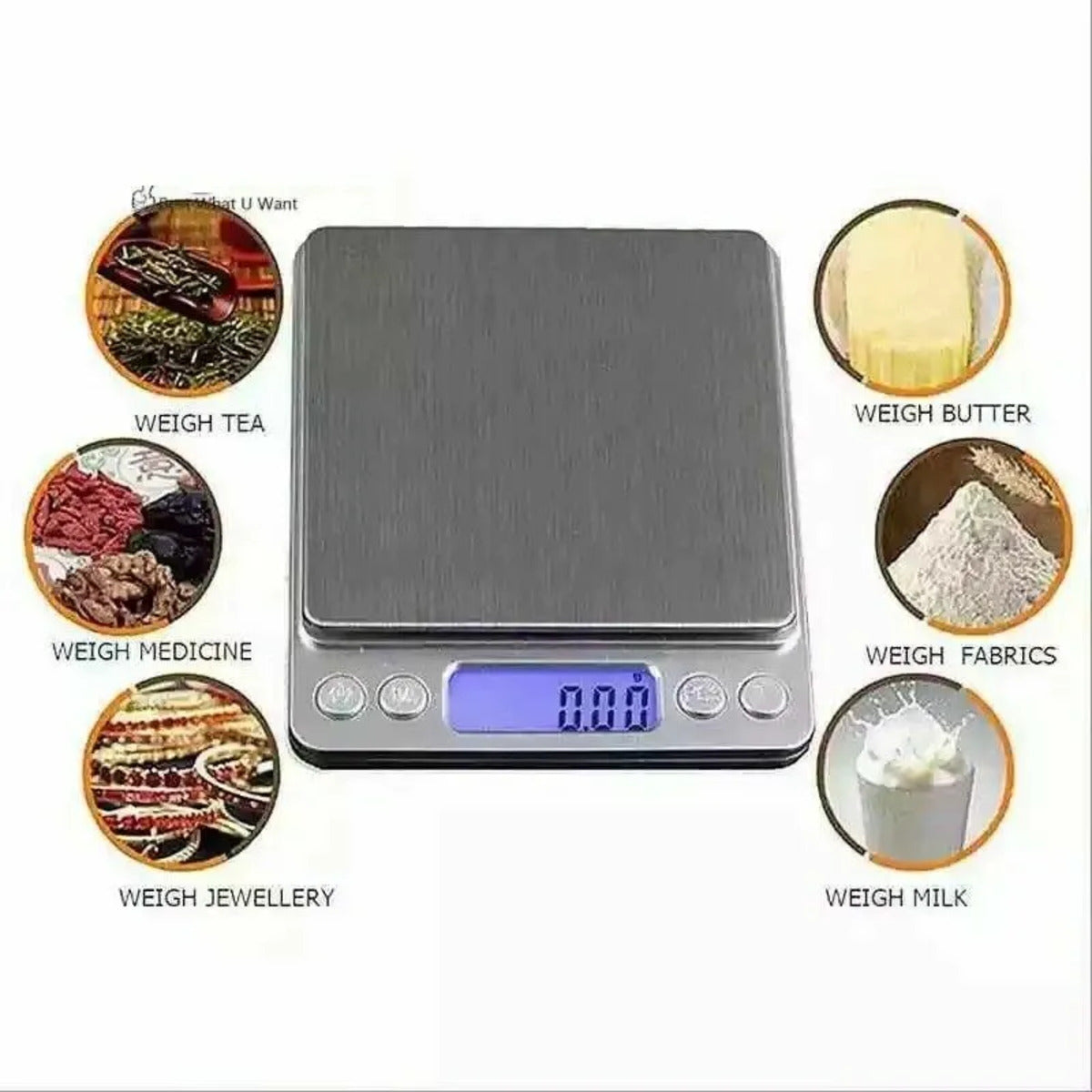 Precision Digital Kitchen Scale - Perfect for Food & Diet