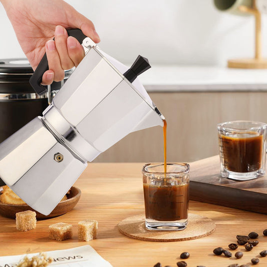 Classic Stovetop Moka Pot Espresso Maker