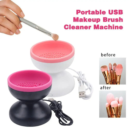 Portable Electric Makeup Brush Cleaner - Automatic & Versatile