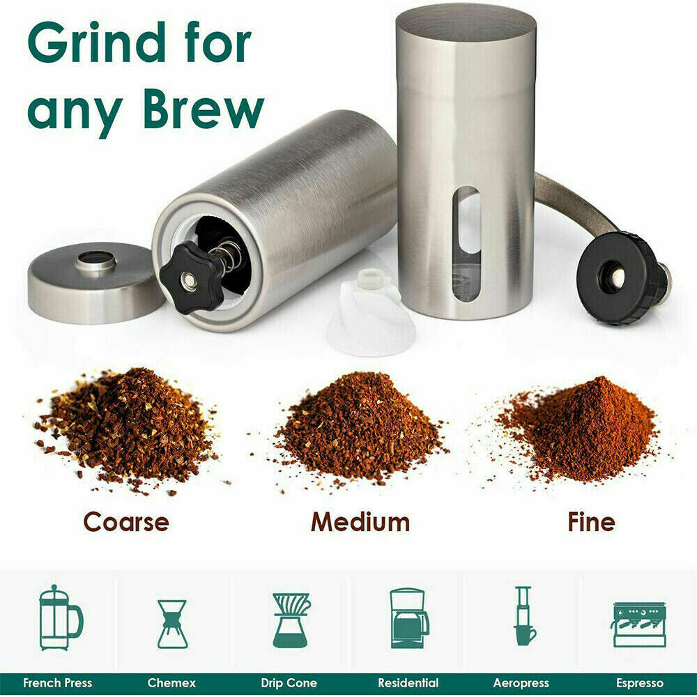 Portable Stainless Steel Manual Coffee Grinder