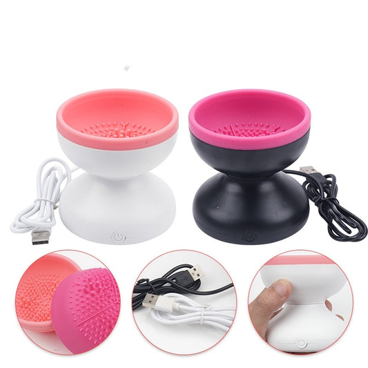 Portable Electric Makeup Brush Cleaner - Automatic & Versatile